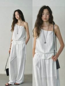 POPCHRIO | Bộ Đồ Thời Trang Áo Dây & Quần Ống Rộng