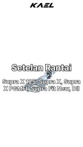 Setelan Rantai Legenda Kanan & Win & Revo & Karisma & Supra X 125 PGMFI Fit New & Grand Kanan Stelan Rante