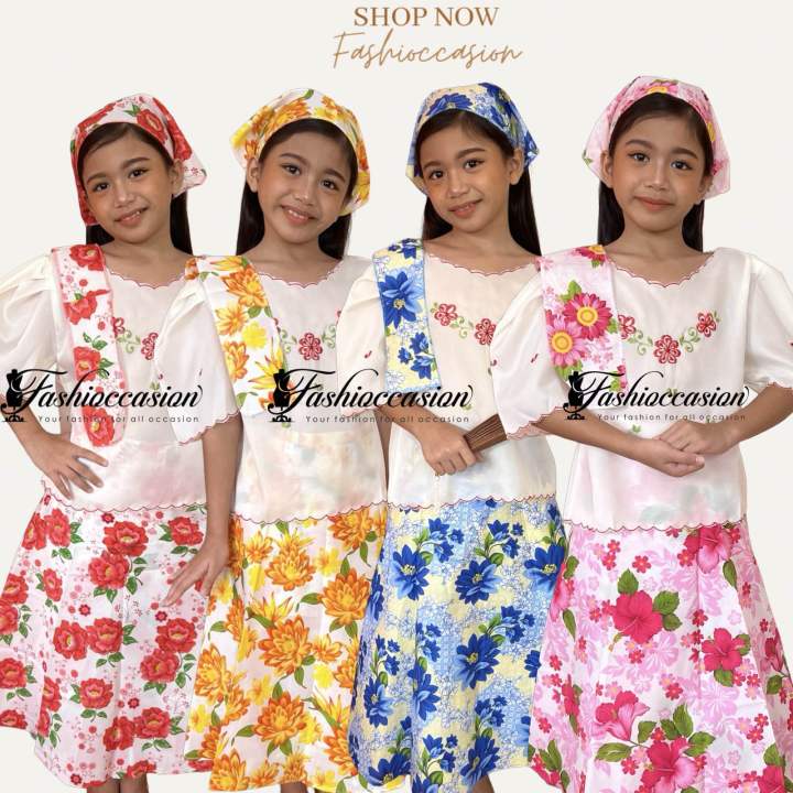 Filipiniana Kimona’t Patadyong For Kids - Buwan ng Wika Costume for ...