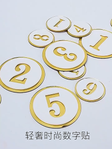 Table Number Cafe Nombor Meja 5cm Acrylic