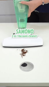 SAMONO 2-in-1 Handheld Stick Vacuum Cleaner with Washable HEPA Filter 16KPa Suction Power and Strong Grip Handle