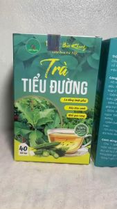 Hộp 40 gói trà tiểu đường Bảo Khang cho người tiểu đường mỡ máu đường máu cao phòng ngừa tiểu đường