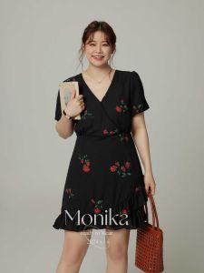 Đầm In Hoa Dáng Dài Elegent Cho Người Mập