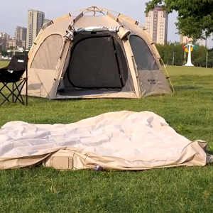 Mountpeak  single double airbed air mattress 5ft built in air pump (built in battery) thickness 40cm self inflating single double airbed 40cm high with pump