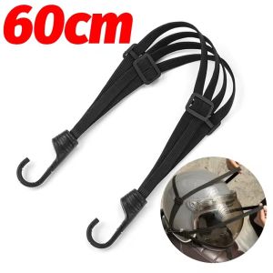 2PCS Adjustable Motorcycle Helmet Strap Elastic Bungee Cord Luggage Tie Down Rope High Strength Cargo Band for Moto Scooter Accessories