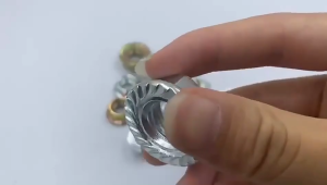 100pcs HEXAGONAL FLANGE NUT TETANIZED BH ORDINARY