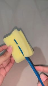 Spons Cuci Gelas Pembersih Botol Minum Sikat Busa Pembersih Dot Susu Bayi Cleaner Sponge Stick Sikat Spon Pencuci Gelas Serbaguna