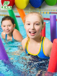 Swimming Buoyancy Stick Floating Bar Foam Stick Solid Childrens Teaching Sponge Stick Diving Floating Board Life-Saving Water Toys