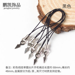 Delicate DIY Jewelry Accessories Mobile Phone Rope Triangle Tip Hanging Cord Soft Clay Ceramic Artistic Pendant Fresh out