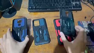 Casing Xiaomi Redmi A3 New HardCase Armor Belt Clip Kick Standing Robot Terbaru