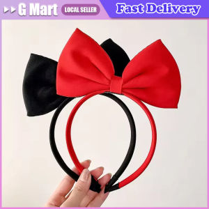 Cute Girls Red Big Bow Headband Snow White Cosplay Props Headwear for Kids Head Hoop Princess Headband Hair Accessories
