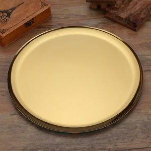 Nordic Style Metal Oval Storage Plate Afternoon Tea Dessert Tray Jewelry Home Storage Plate European Style Decorative Basket