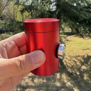 1 Pc Aluminum Portable Magnetic Storage Jar for Secure in Car/ Room Hidden Safe Adheres to Metal Surfaces for Smoking