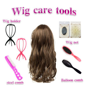 CozyNest Roshana Wig care hair net small steel comb support Wig air bag comb four piece set of care tools