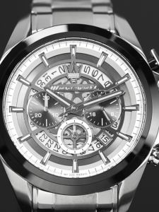 【2 Years Warranty】Maserati Traguardo 45mm Mens Chronograph Quartz  นาฬิกาข้อมือแฟชั่น R8873612059