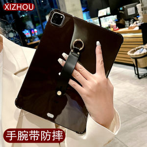 Handheld Wrist Strap for Ipad10 Protective Case Apple Tablet Air5 All-Inclusive Drop-Resistant Mini4 Four-Corner Airbag 12.9-Inch Black Pro11 Minimalist Business 8.3-Inch Mini 6 Silicone Soft Case 9