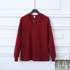 AB เสื้อผ้าฤดูใบไม้ร่วงผ้าฝ้ายแท้สำหรับผู้ชายเสื้อตัวบนตัวบนชิ้นเดียวเสื้อไหมพรมผ้าฝ้ายล้วนแขนยาวเสื้อชั้นในกันหนาวแบบบางใส่ด้านในสำหรับฤดูหนาว