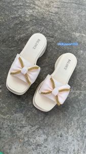 Sandal Jelly Karet Korea Import Motif Pita Kekinian Sendal Wedges Empuk Nyaman Di Pakai Viral