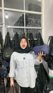 Pouch Bag Clutch Bag Pria Wanita PEGE CARRY Handbag Polos Multifungsi - PG 8994