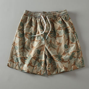 Quần Short in Hoa Phong Cách Mỹ Mùa Hè Mới Cho Nam Quần Short Bóng Rổ Rộng Rãi Quần Short Thể Thao Năm Nút Quần Short Thường Ngày Quần Short Mùa Hè