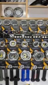 LAMPU LED TEMBAK / SOROT SQL 5 MATA PLUS DEVIL EYE SENJA BIRU MERAH SUPER TERANG 18W PER LAMPU VOLTAGE DC 12 - 80 V TAHAN AIR FREE BAUT + BREKET BISA UNTUK MOTOR / MOBIL UNIVERSAL HARGA PER PCS LAMPU TEMBAK / SOROT SQL CREE ANGEL EYE STROBO MODE HIGH LOW