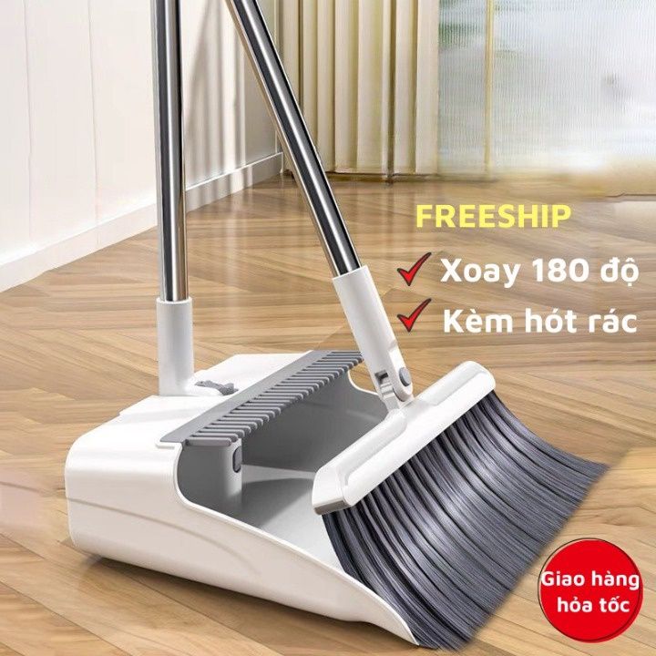 [ Sản Phẩm Tốt ] Bộ chổi quét nhà kèm hót rác 2 trong 1, Chổi Quét Nhà ...