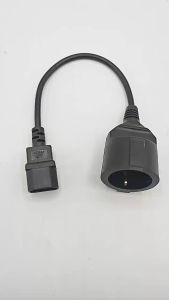 0.3M European Extension Cord 3*0.75mm² C14 To Eu Practical Cable Socket Tembaga Murni Power Adapter