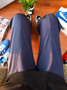 American Style Straight Leg Mens Casual Pants Water Resistant Windproof Quick Dry Workwear Trousers Leg Lengthening Autumn