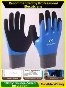 Insulated Electrical Work Gloves for High Voltage Up to 35kv
