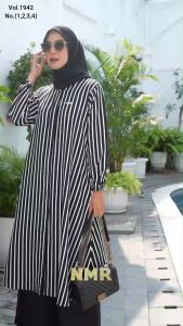 NMR Setelan Celana Tunik Manggo Stretch Vol 1942-1