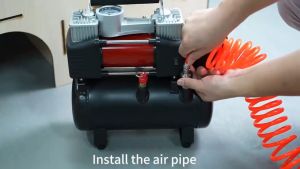 【จัดส่งฟรี】【รับประกัน 10 ปี】 เครื่องอัดอากาศไฟฟ้า แบตเตอรี่ลิเธียม ไร้สายแบบพกพา 3L เครื่องอัดอากาศสีดำ/นาฬิกากลไก/กฎระเบียบของยุโรป/แบตเตอรี่ 1 ก้อนชาร์จ 1 ครั้ง แบตเตอรี่ขนาดใหญ่ 15 ก้อน สามารถสูบลมรถยนต์ รถจักรยานยนต์ ยานพาหนะไฟฟ้า จักรยาน