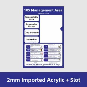 RUIKELAIXIANG | Customized Acrylic Management Sign 5S/6S/7S Compliance