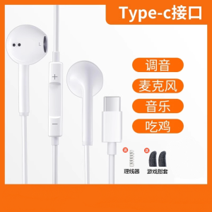 Wired High Sound Quality Half In-Ear Type-C Interface Mobile Phone Earphones Comfortable Long Wear No Pain New Model