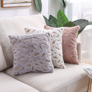 Plush Throw Pillowcase INS Style Short Fluffy Material Throw Pillow Case with Zipper Luxury Cushion Cover Home Decorative