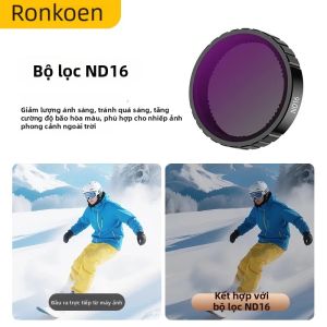 Bộ Lọc Ronkoen ND Cho DJI Osmo Action 6 UV Mirror CPL Polarizer Bộ Lọc Kính Mềm ND8/16/32/64 Phụ Kiện Máy Ảnh Chuyển Động