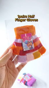 1pair Half Finger Rainbow Gloves Pad For Party Gift-Loot bag Filler