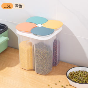 Food Grade Kitchen Storage Box Rice Container Grain Separation Sealable Jar for Whole Grains Green Beans And Other Cereals