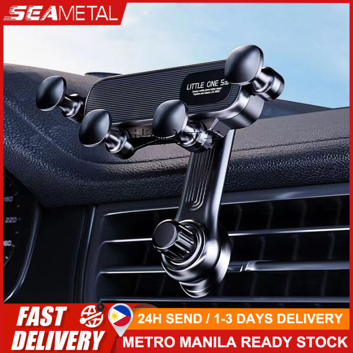 🇵🇭 Car Air Outlet Phone holder 360 ° Rotating Mobile Phone Mount Clip  Special Car Air Outlet Navigation Hook Type Fixation Lazada PH