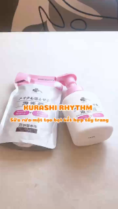 Sữa Rửa Mặt Tẩy Trang 2in1 Tạo Bọt Dưỡng Ẩm Chống Lão Hóa Nhật Bản KURASHI-RHYTHM 260mL