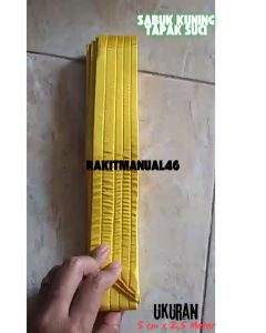Sabuk Tapak Suci Kuning Dan Biru /Sabuk Pemula Tapak Suci / Sabuk Silat