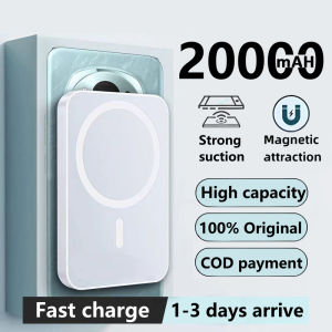 mini power bank 20000mah wireless powerbank original brand 2.1A fast charging battery strong magnetic