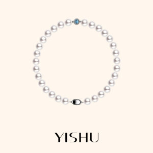 YISHU | Dây Chuyền Đá quý màu xanh Ngọc trai Bạc 925
