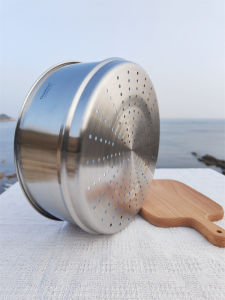 Chockmen 18-10 Stainless Steel Steamer Tray For Home 24cm Steamer Steamer Steaming Rack Double-Edged Fine-Toothed Comb Steamed Bread Holloware Accessories