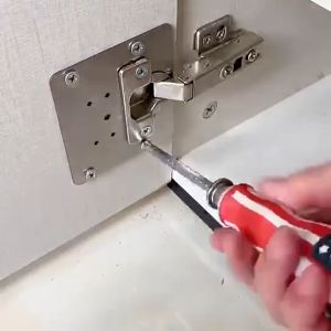 20/10 Sets Cabinet Hinges Repair Plate Kits Stainless Steel Door Hinge with Screws for Kitchen Cabinet Door Furniture Door Mounting Plate Fixing Bracket Hardware