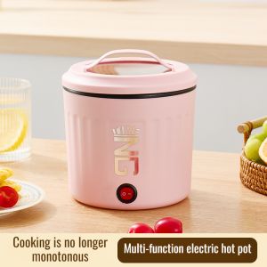 Mini Multifunctional Portable Electric Cooker Household Student Dormitory Small Power Non-stick Electric Pot