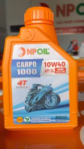 Nhớt xe số/tay ga Carpo 1000 API SL 10W40 JASO MA2/MB - 800ml