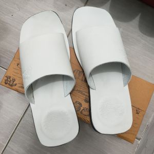 SANDAL KULIT PRIA DR. IAM 4030 PUTIH ( PRODUKSI SENDIRI )