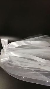 Wedding Veil Minimalist Bride Headdress Simple Ribbon Hair Accessories