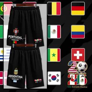 LUOQIU | Quần Short Nhanh Khô Chủ Đề World Cup