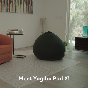 Yogibo Pod X — Cocoon Lounge Chair  Premium Wrap-Around Bean Bag for Reading Nook